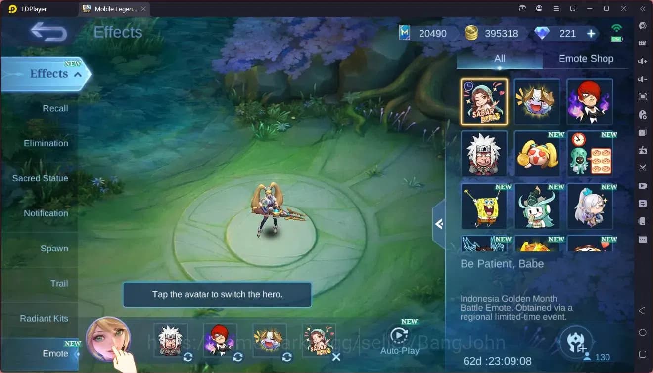 Mobile Legends: Bang Bang Accounts Global|Hero 130 Skin 220|Renowned|CC Natalia|VLTN image 19