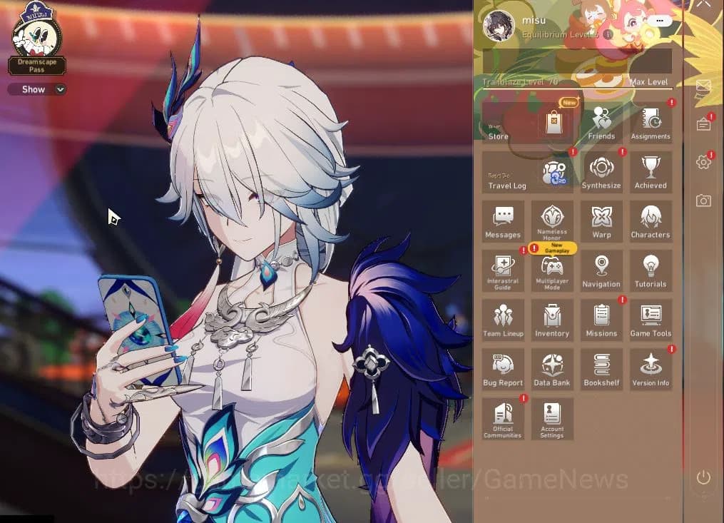 Honkai Star Rail Accounts Asia|TL 70|Free GI|Phainon Prem Team|28 Limited|[Y image 1