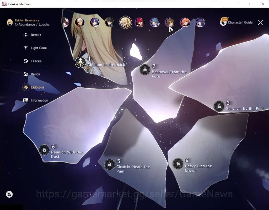 Honkai Star Rail Accounts Asia|TL 70|Free GI|Phainon Prem Team|28 Limited|[Y image 8