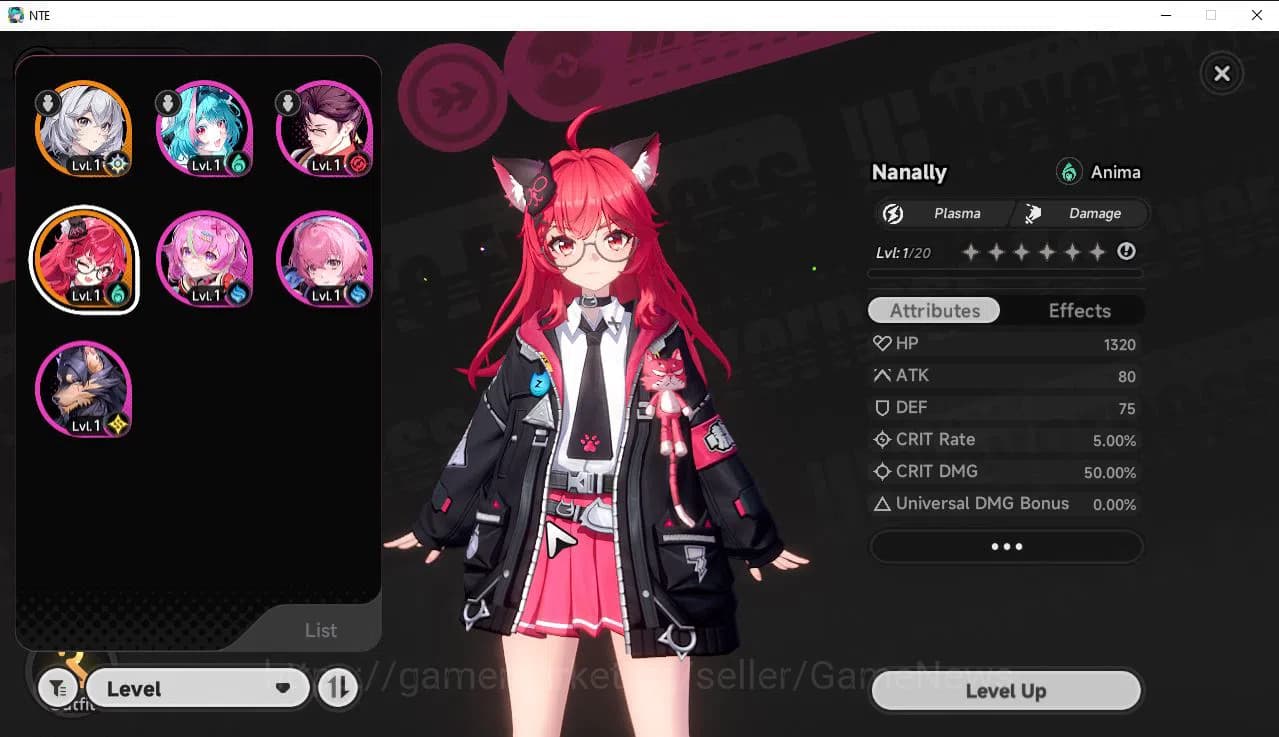 Neverness to Everness Accounts EU HL 3 | Fresh Starter 1 SSR (Nanally) + 5 SR (Sk image 1