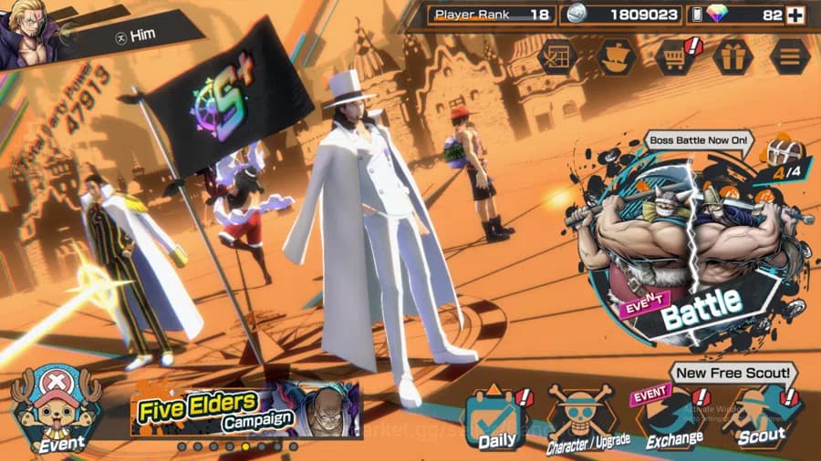 One Piece Bounty Rush Accounts GLOBAL | MAX 2 | EX2 | Kuma and Bonney, Awaken Luc image 1