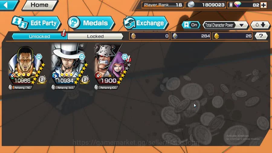 One Piece Bounty Rush Accounts GLOBAL | MAX 2 | EX2 | Kuma and Bonney, Awaken Luc image 2