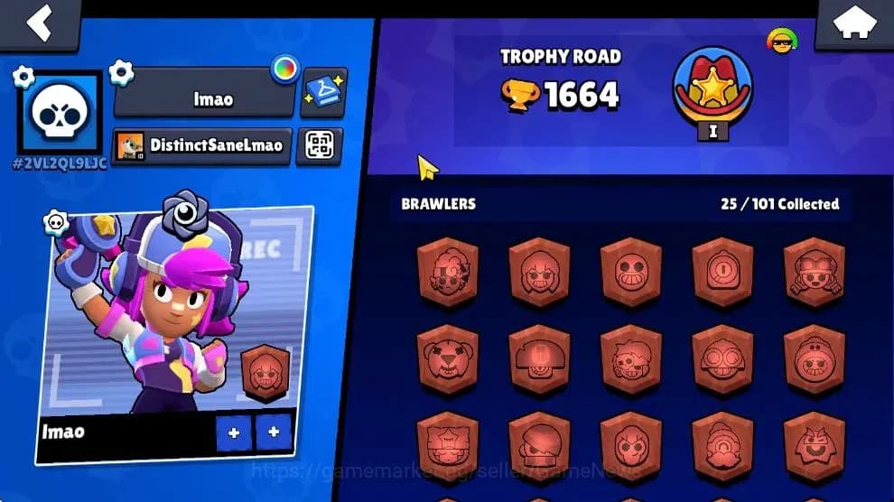 Brawl Stars Accounts 1644 Trophy|10K Bling|25 Brawlers 3 Max Lvl|1Legen image 2