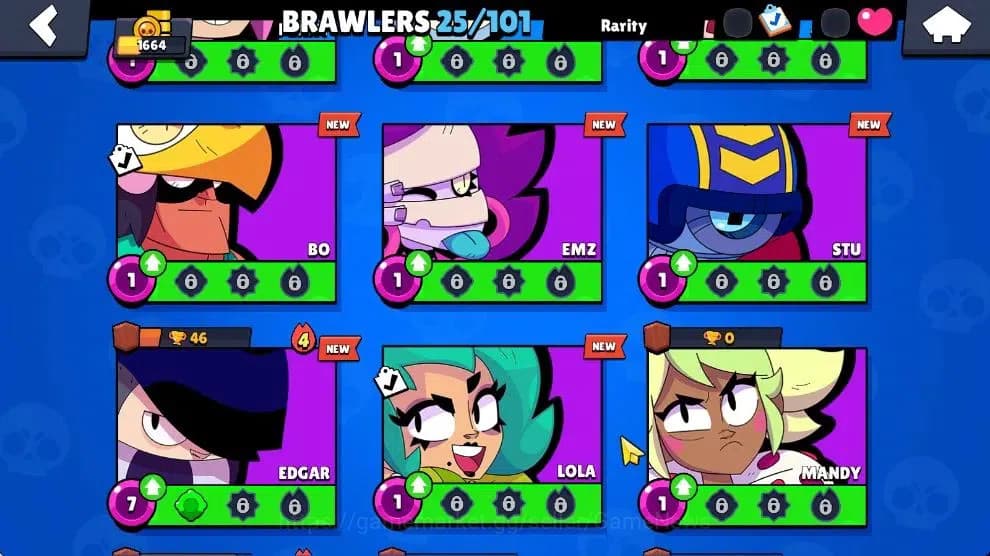 Brawl Stars Accounts 1644 Trophy|10K Bling|25 Brawlers 3 Max Lvl|1Legen image 6