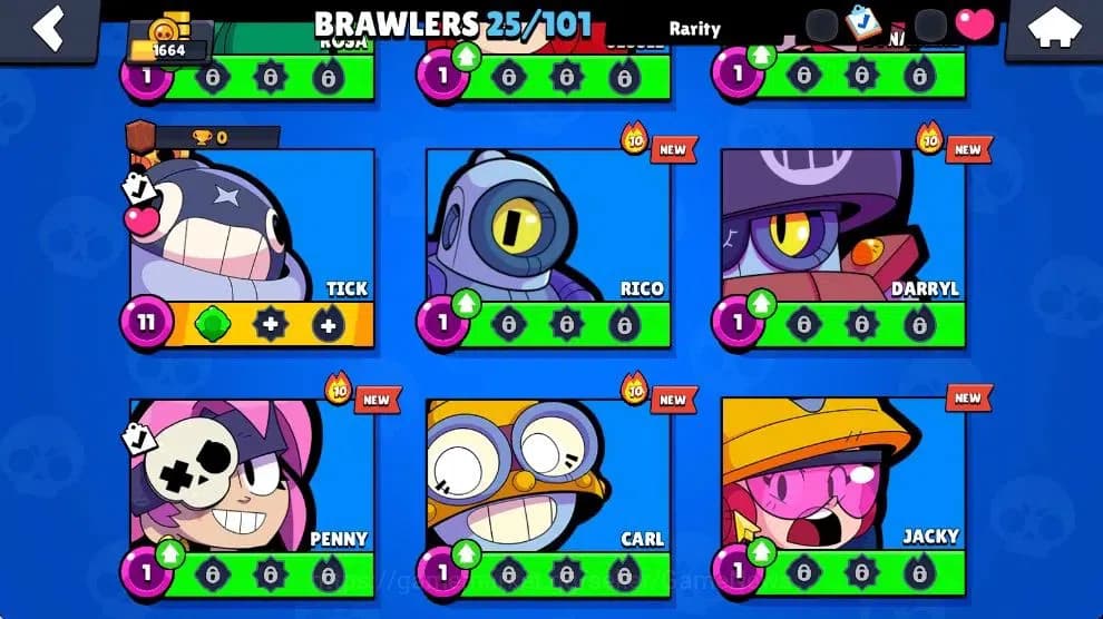 Brawl Stars Accounts 1644 Trophy|10K Bling|25 Brawlers 3 Max Lvl|1Legen image 7