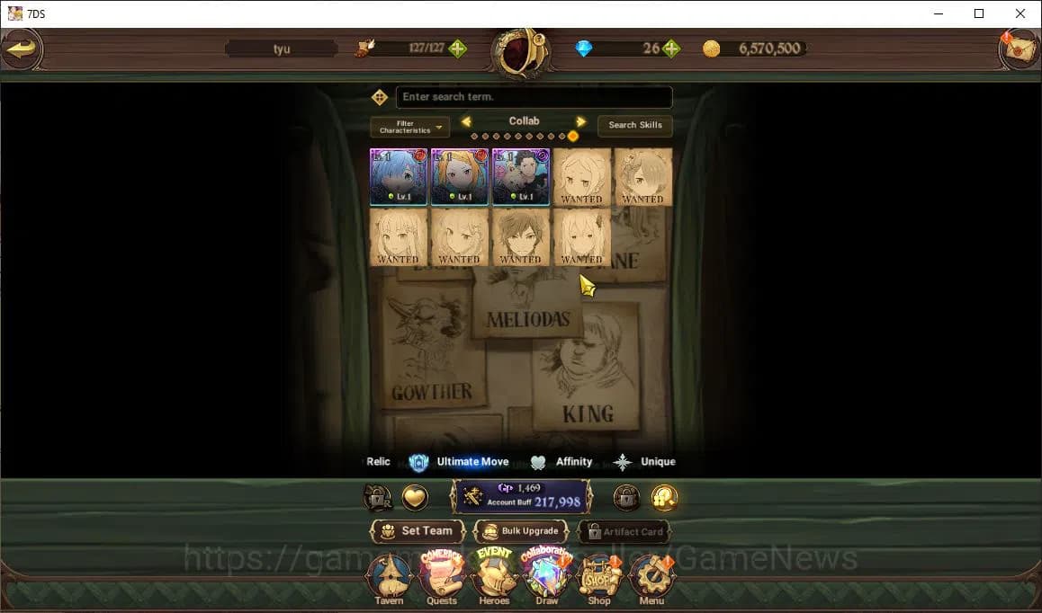 The Seven Deadly Sins: Grand Cross Accounts Global | 217K CC | Chapter 2 | 1 UR + Collab Re Ze image 11