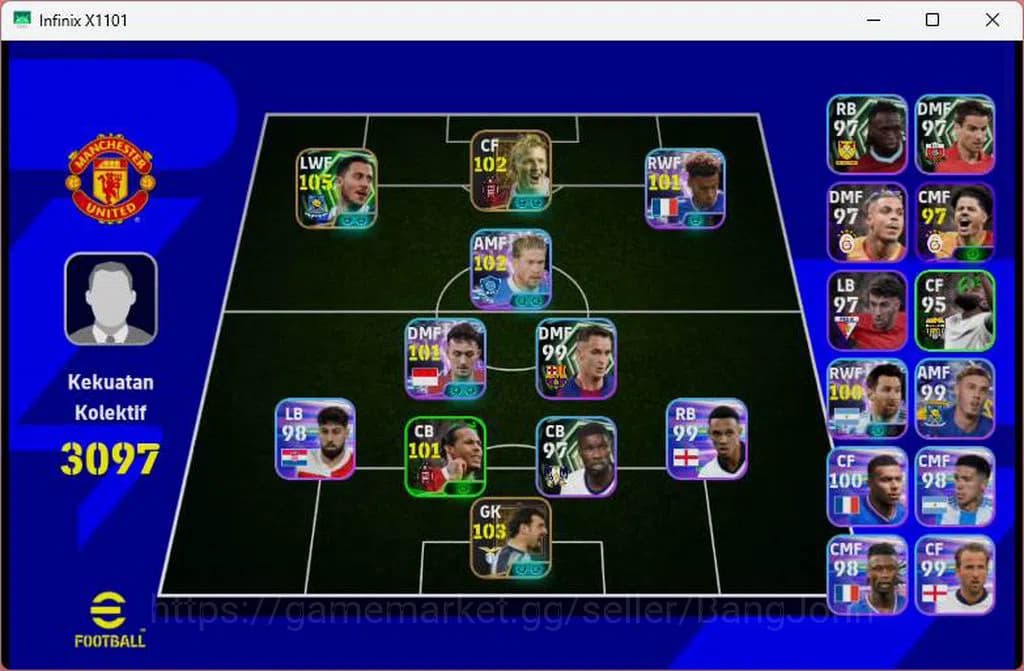 eFootball Accounts ANDROID|PW 3097|Angelo Peruzzi+Dirk Kuyt+Eden Haza image 1