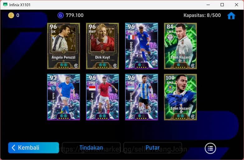 eFootball Accounts ANDROID|PW 3097|Angelo Peruzzi+Dirk Kuyt+Eden Haza image 4