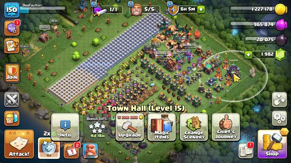Clash of Clans Accounts TH 15-BH 8|LV 150|HH 8|BK 58,AQ 55,GW 25,MP 45,RC image 1