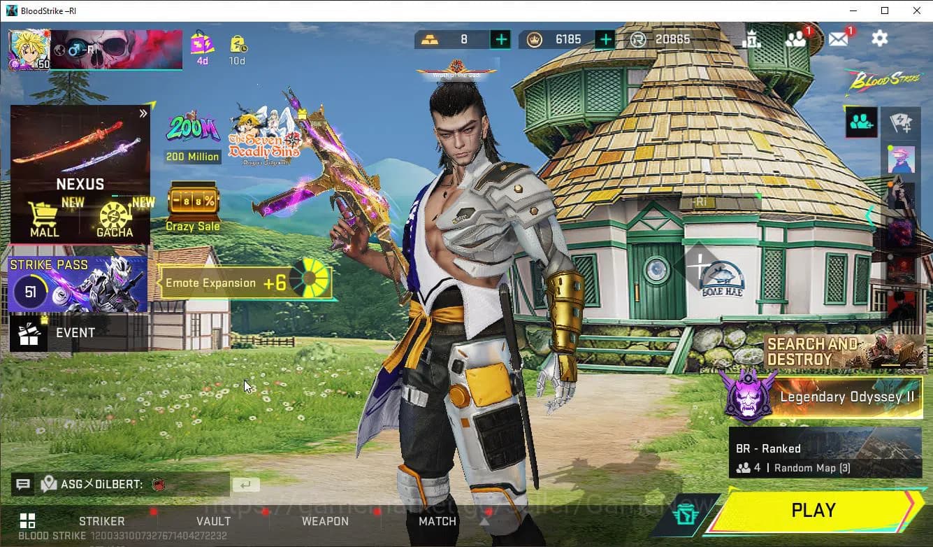 Blood Strike Accounts ASIA|ETERNAL AK47+Mele Talon+Colab 7DS(Kar98k,QBZ9 image 1