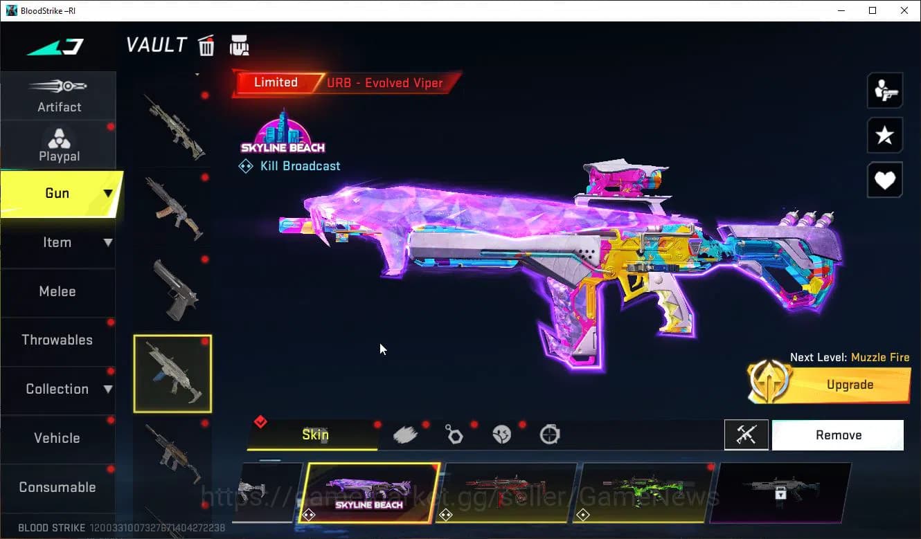 Blood Strike Accounts ASIA|ETERNAL AK47+Mele Talon+Colab 7DS(Kar98k,QBZ9 image 20