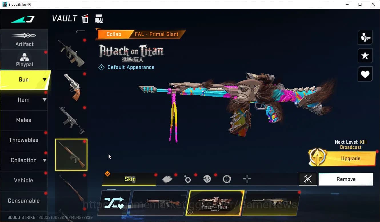 Blood Strike Accounts ASIA|ETERNAL AK47+Mele Talon+Colab 7DS(Kar98k,QBZ9 image 9