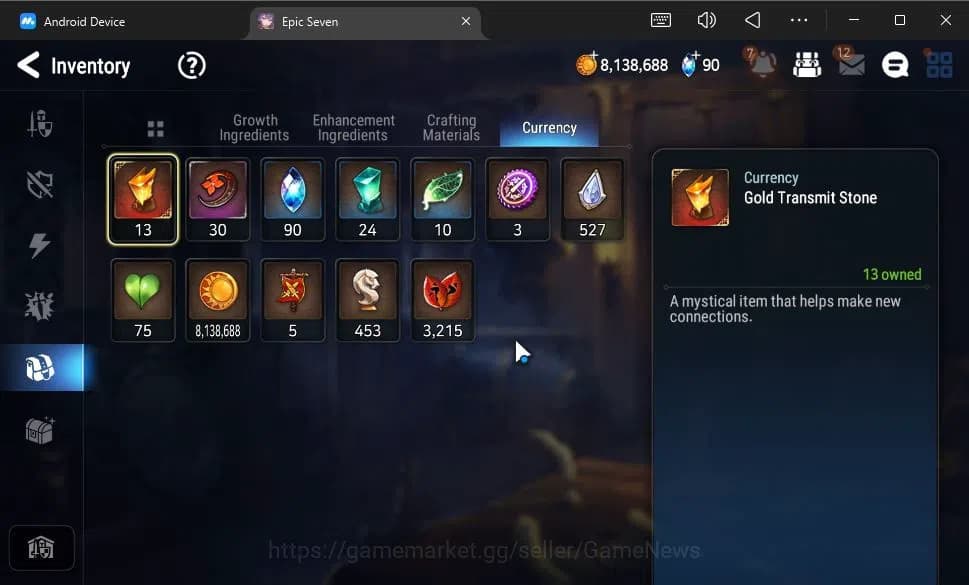 Epic Seven Accounts GLOBAL Unverif|NewEra|4 ML(E Ilynav,Belian,Specime image 11