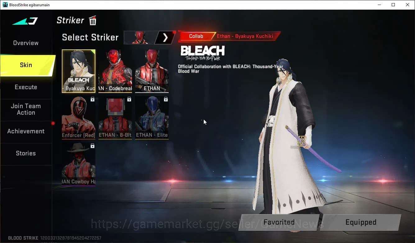 Blood Strike Accounts ASIA|ETERNAL ZERO+EVO FAL+Colab BLEACH Byakuya,EVA image 3