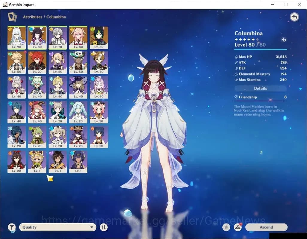 Genshin Impact Accounts ASIA|AR 50|Prime Team Zibai|3Limited+3(*5Weapon)|L image 3