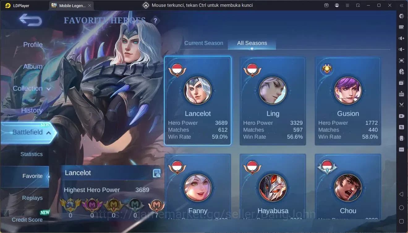 Mobile Legends: Bang Bang Accounts Global|Hero 103|Skin 185|Expert|Star Haya|CC Natal image 19