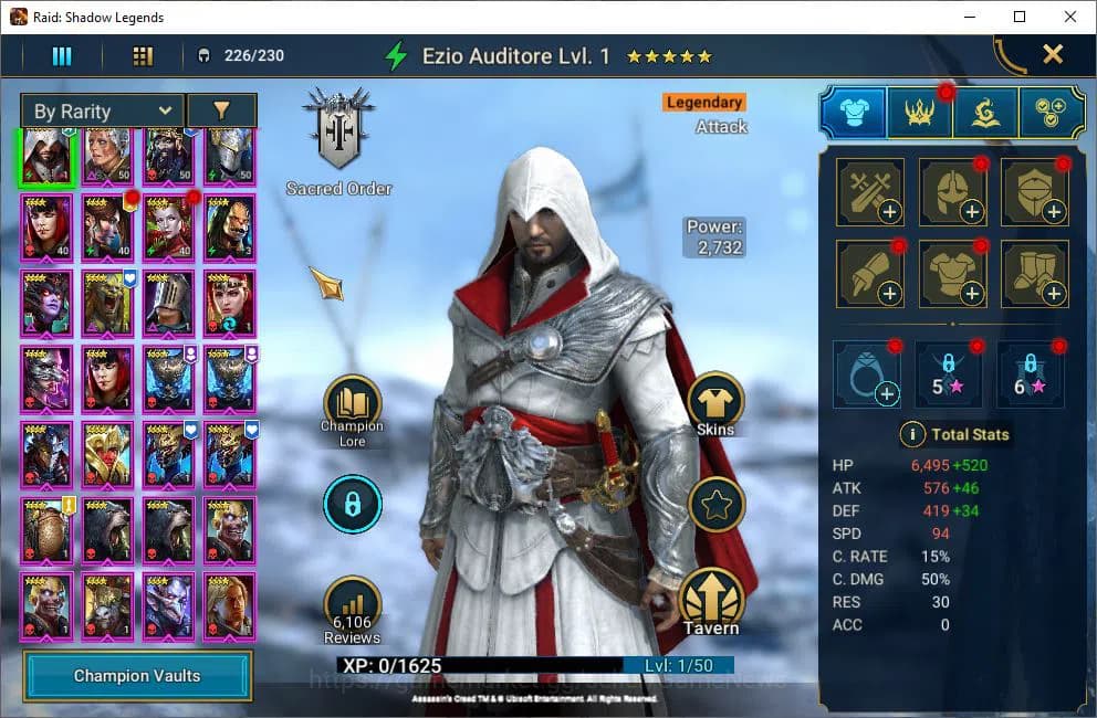 Raid: Shadow Legends Accounts Lv42 1,3M Power|2 Mythical(Arbais,Androc)|23 Legen image 4