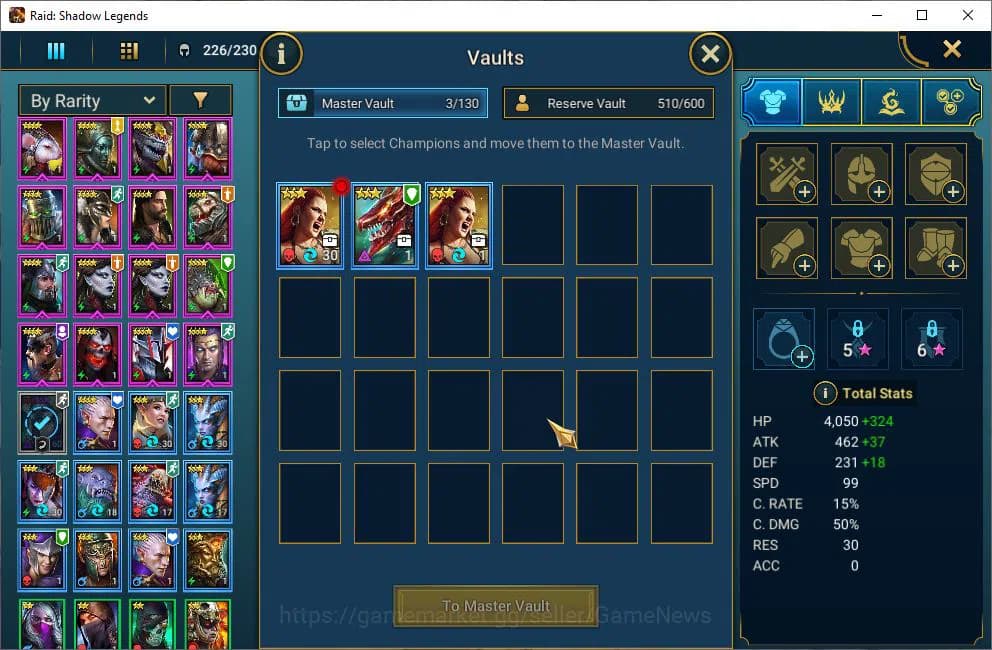 Raid: Shadow Legends Accounts Lv42 1,3M Power|2 Mythical(Arbais,Androc)|23 Legen image 8