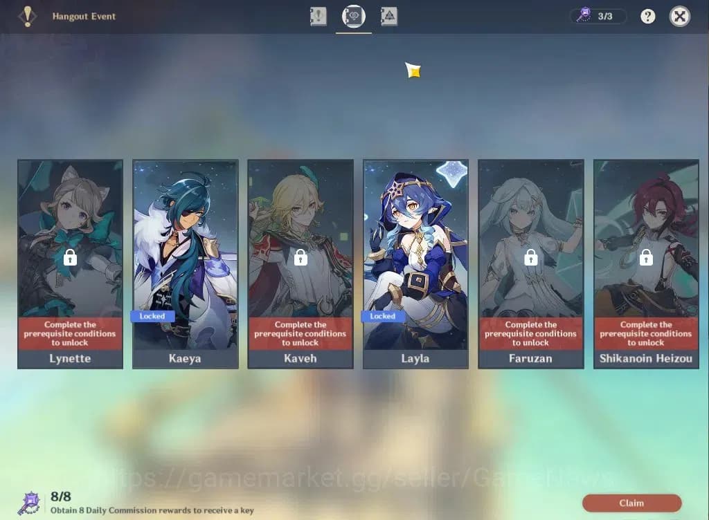 Genshin Impact Accounts ASIA|AR50|4Limited+24(*4Character)|Kinich,Navia,La image 16