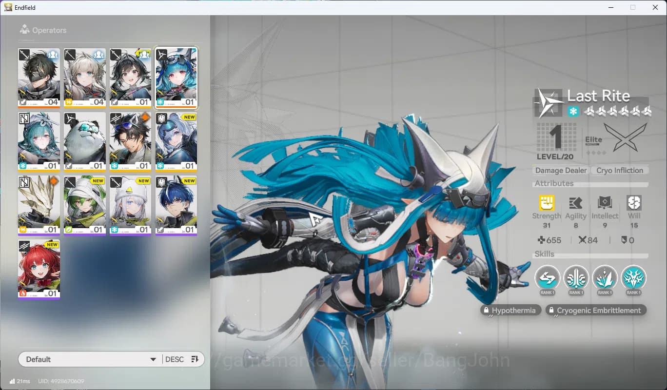 Arknights: Endfield Accounts Starter Fresh | ASIA | New Horizons On | Day 1 Sig image 2