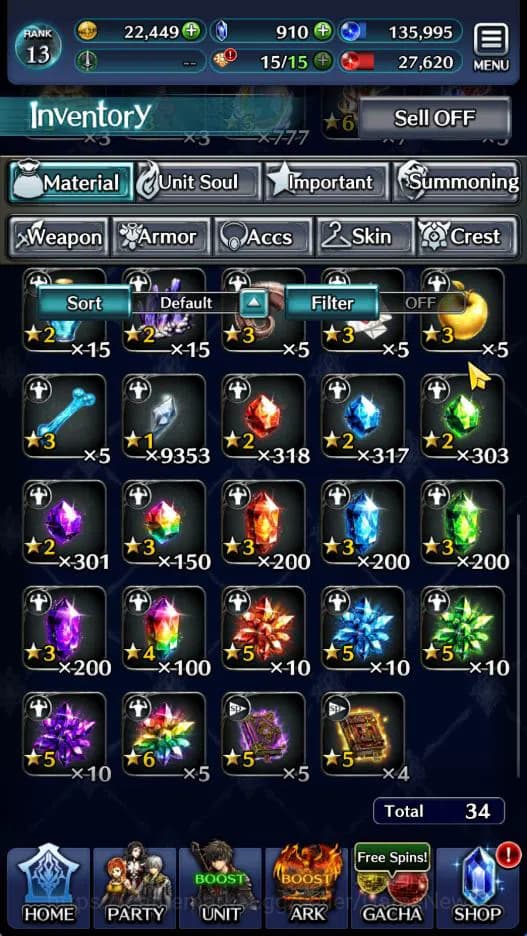 Last Cloudia Accounts GLOBAL|Rank 13|Top Tier Unit [Kanon of the Three S image 10