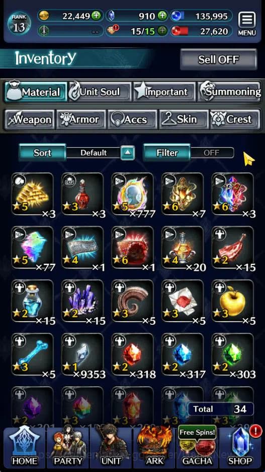 Last Cloudia Accounts GLOBAL|Rank 13|Top Tier Unit [Kanon of the Three S image 9