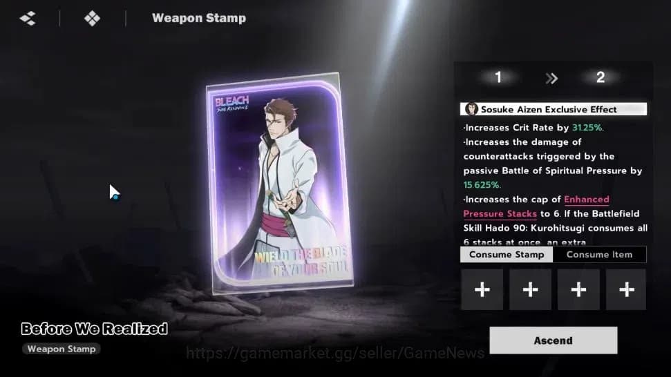 BLEACH: Soul Resonance Accounts A PLUS EU |Fresh Starter LV 3|2 SSR Sosuke Aizen + image 3