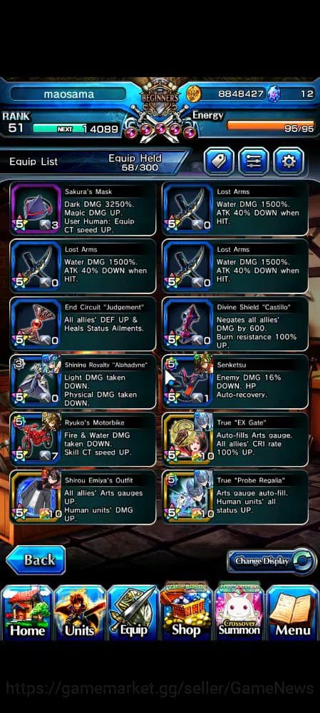 Grand Summoners Accounts Global|Rank 51|9 Ascend|InumutaTW,UP Roy,S MiyuTW, image 10