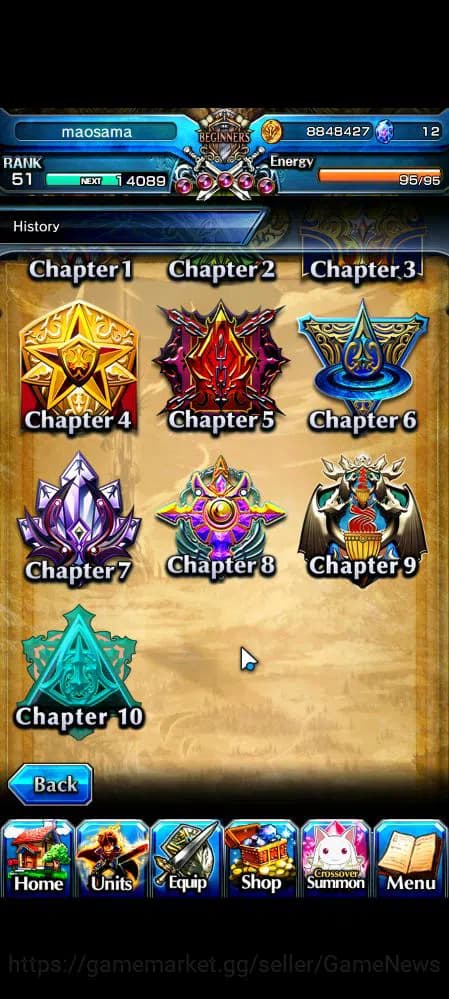 Grand Summoners Accounts Global|Rank 51|9 Ascend|InumutaTW,UP Roy,S MiyuTW, image 13