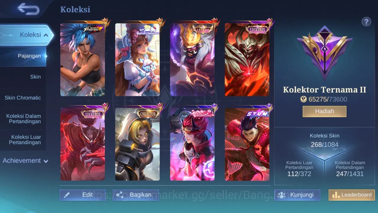 Mobile Legends: Bang Bang Accounts Hero 130 Skin 268 | Legend Franco | Stunt Chou | L image 11