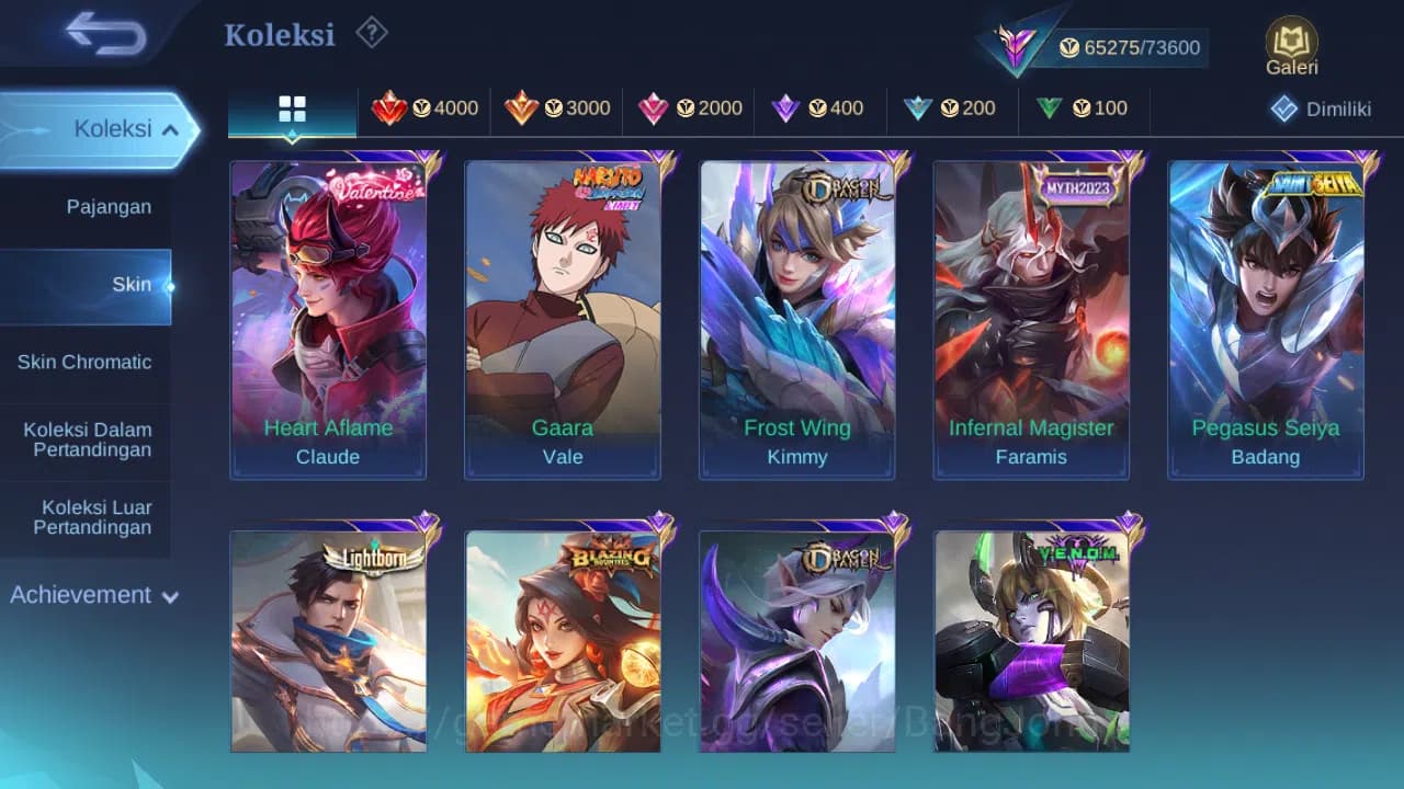 Mobile Legends: Bang Bang Accounts Hero 130 Skin 268 | Legend Franco | Stunt Chou | L image 9