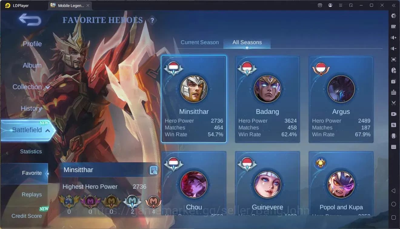 Mobile Legends: Bang Bang Accounts Global|Hero 132|Skin 380|Exalted|Legend Freya,Sabe image 17