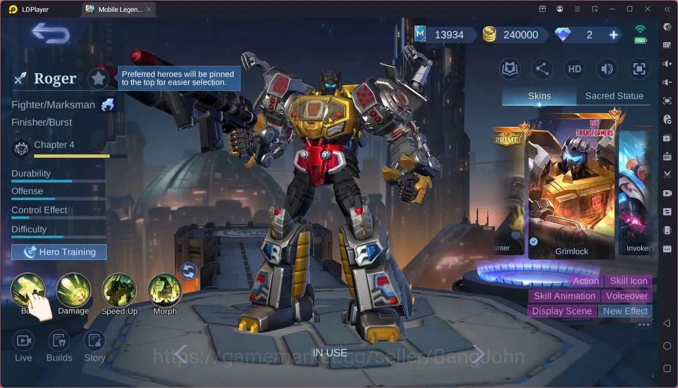 Mobile Legends: Bang Bang Accounts Global|Hero 132|Skin 380|Exalted|Legend Freya,Sabe image 4
