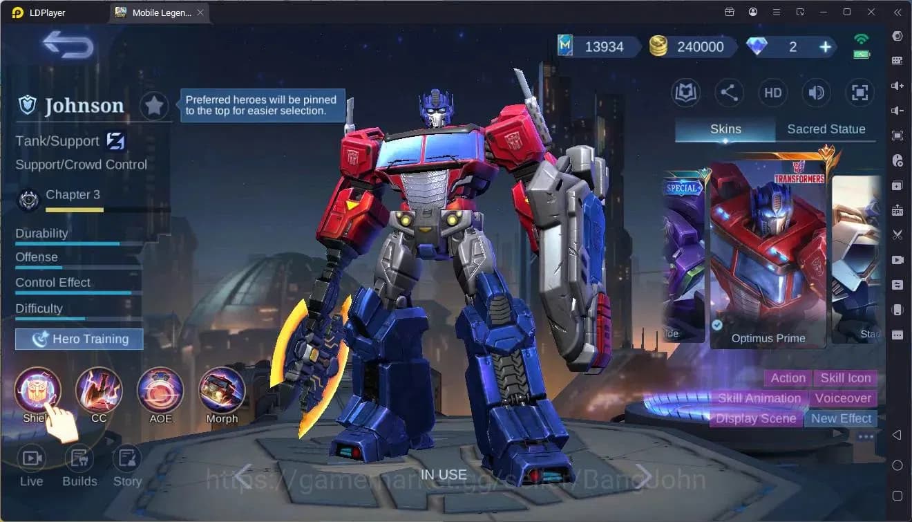 Mobile Legends: Bang Bang Accounts Global|Hero 132|Skin 380|Exalted|Legend Freya,Sabe image 5