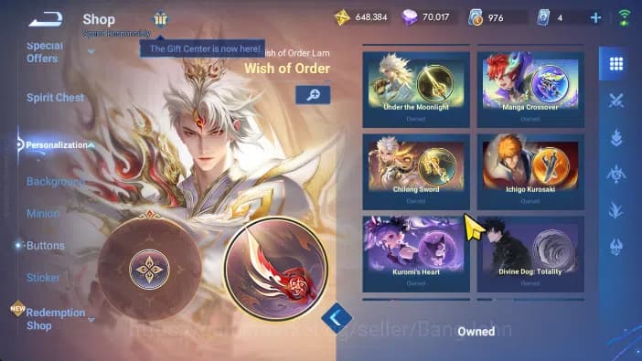 Honor of Kings Accounts global | hero 112, skin 278 luban conan, marcopolo image 19