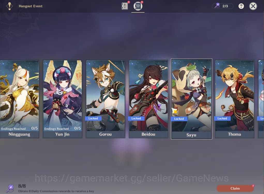 Genshin Impact Accounts ASIA|AR 50|6 Limited +2(*5Weapon)|Skirk,Citlali,Ma image 15