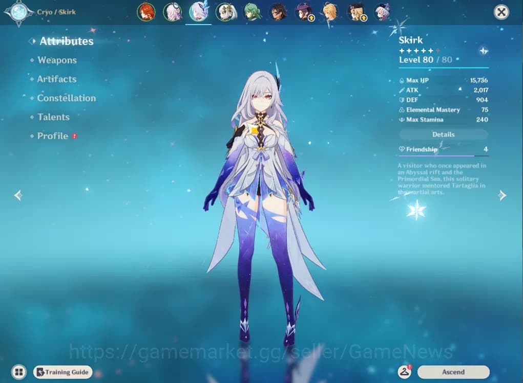 Genshin Impact Accounts ASIA|AR 50|6 Limited +2(*5Weapon)|Skirk,Citlali,Ma image 3