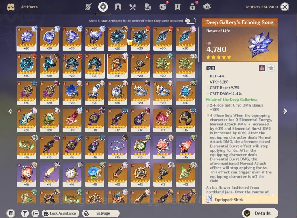 Genshin Impact Accounts ASIA|AR 50|6 Limited +2(*5Weapon)|Skirk,Citlali,Ma image 6