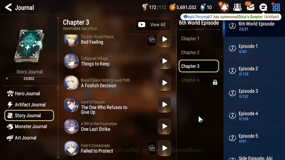 Epic Seven Accounts GLOBAL UNVERIF|New Era|2 ML(LOT Scales,Hellion Lua image 16