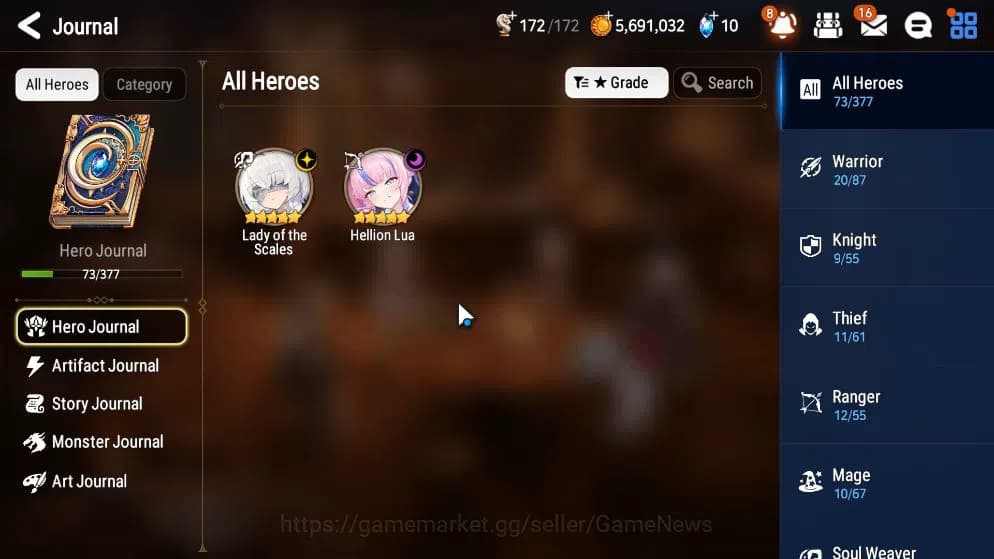 Epic Seven Accounts GLOBAL UNVERIF|New Era|2 ML(LOT Scales,Hellion Lua image 19