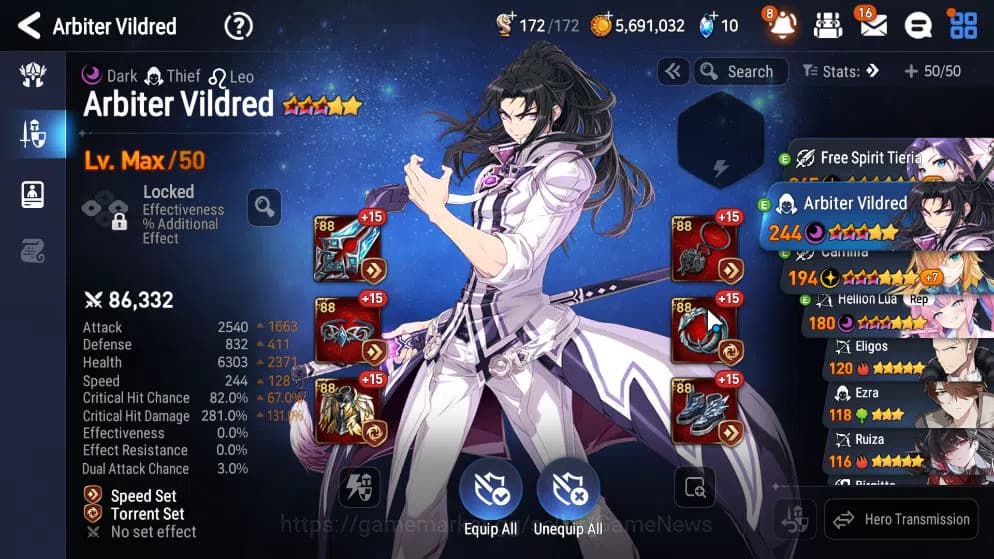 Epic Seven Accounts GLOBAL UNVERIF|New Era|2 ML(LOT Scales,Hellion Lua image 4