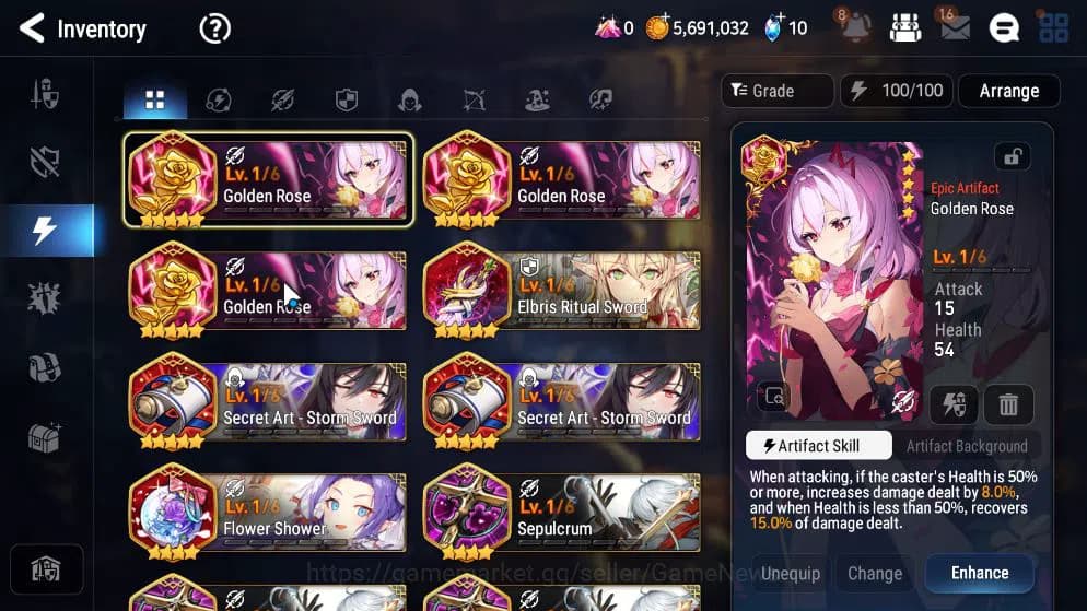 Epic Seven Accounts GLOBAL UNVERIF|New Era|2 ML(LOT Scales,Hellion Lua image 7