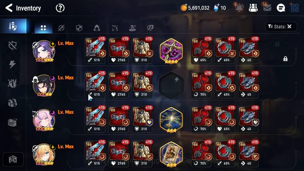 Epic Seven Accounts GLOBAL UNVERIF|New Era|2 ML(LOT Scales,Hellion Lua image 9