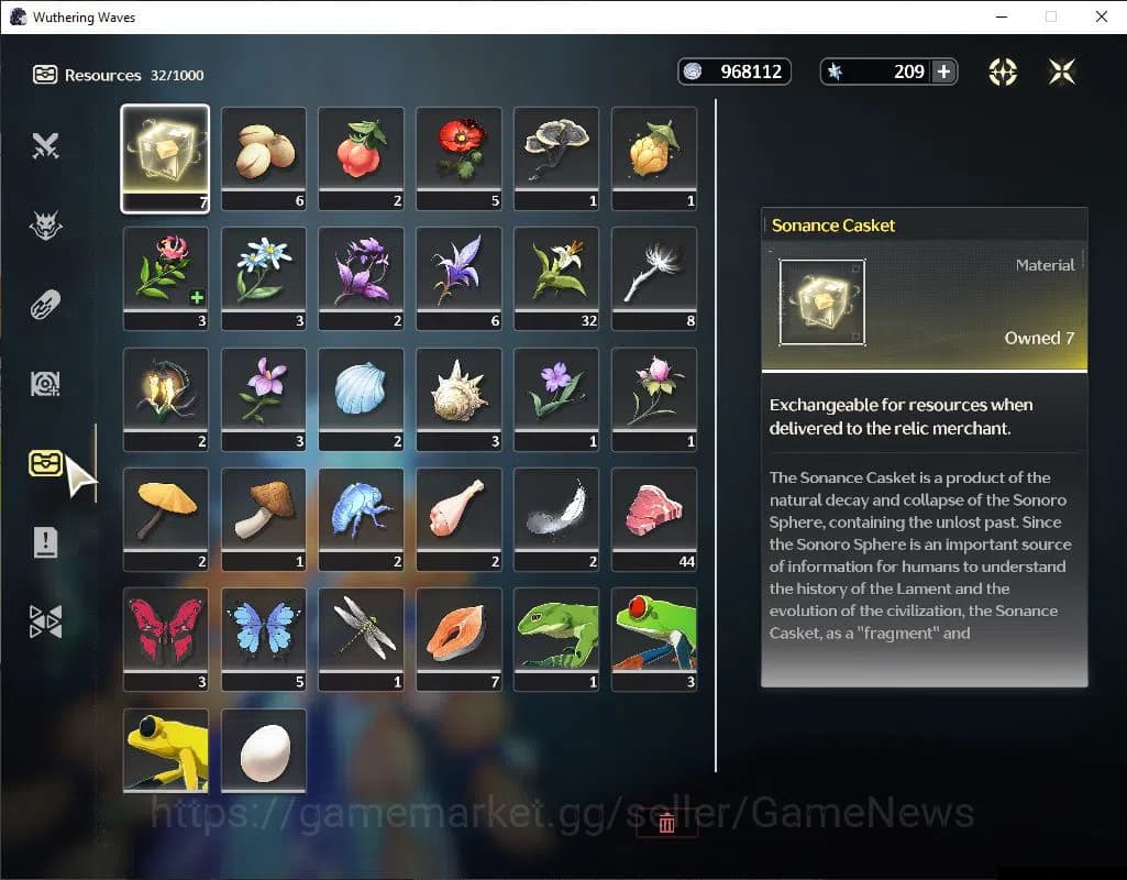 Wuthering Waves Accounts SEA | UL 20 | 1 Limited | Sigrika | MC Male | Data image 11