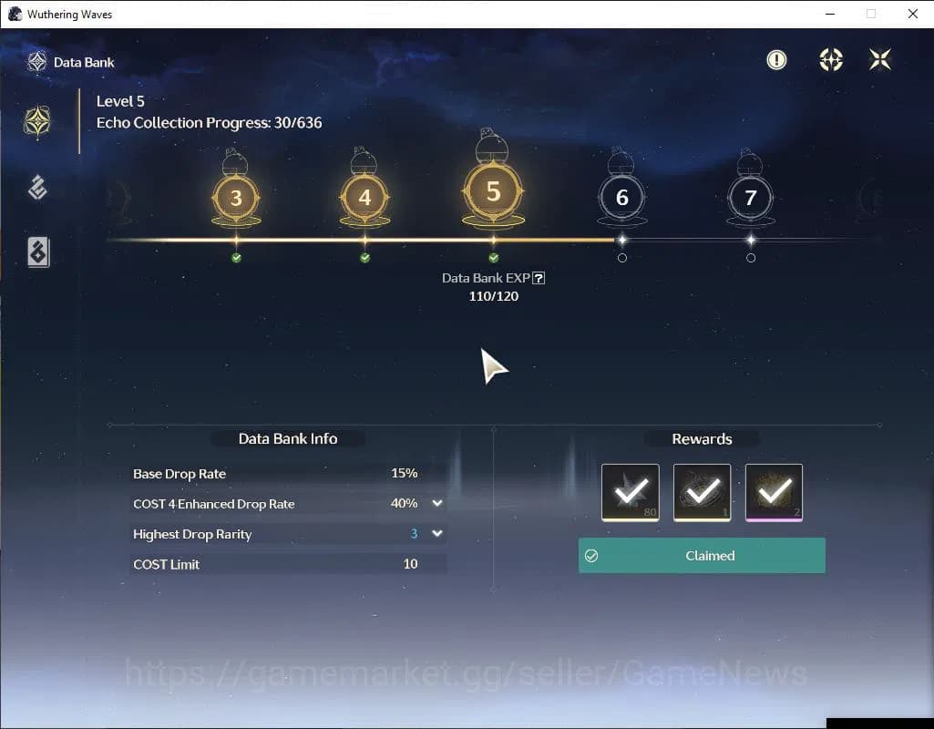 Wuthering Waves Accounts SEA | UL 20 | 1 Limited | Sigrika | MC Male | Data image 15
