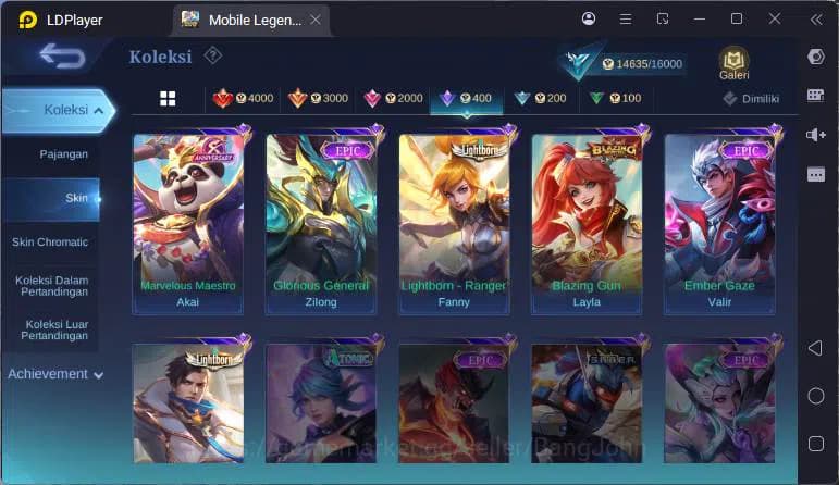 Mobile Legends: Bang Bang Accounts GLOBAL|Hero 74|Skin |Light Fanny+Granger,Blazing L image 18
