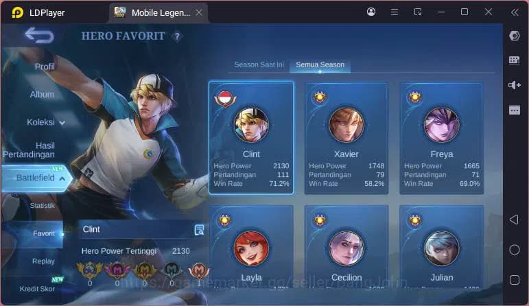 Mobile Legends: Bang Bang Accounts GLOBAL|Hero 74|Skin |Light Fanny+Granger,Blazing L image 20