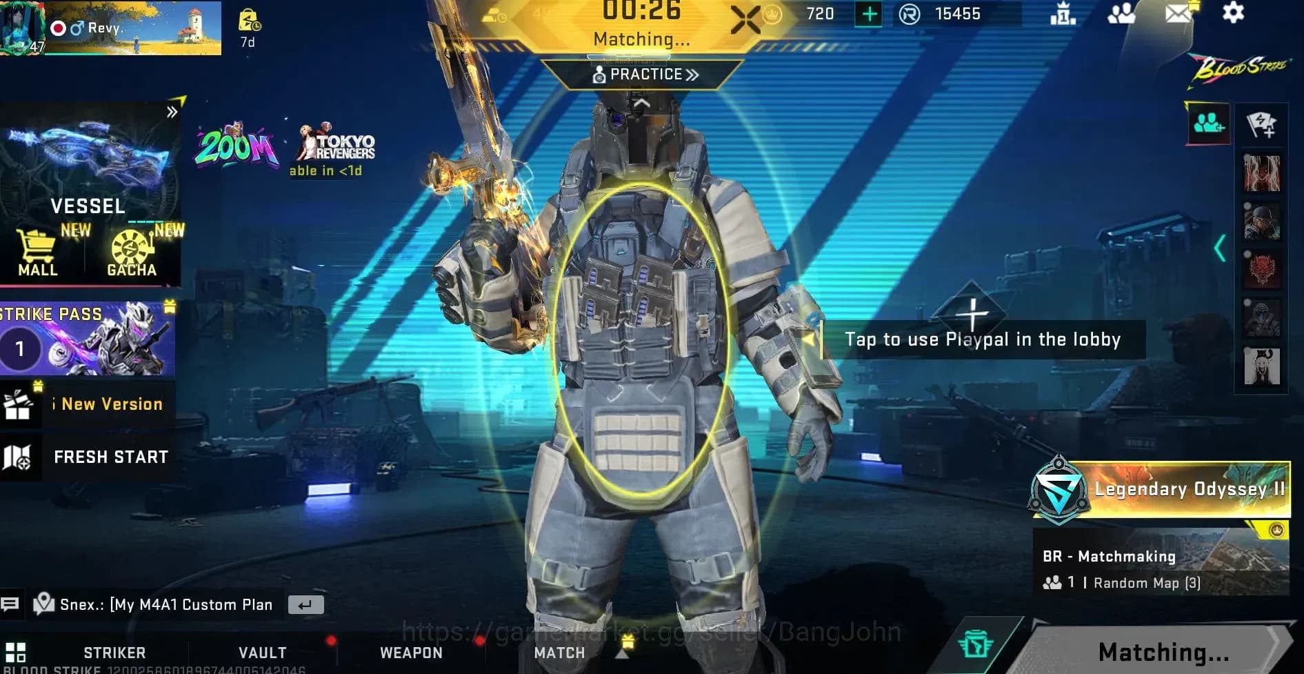 Blood Strike Accounts ASIA |ETHERNAL,AK47(LVL1),UMP45(LVL5)|ULTRA,M700,V image 1