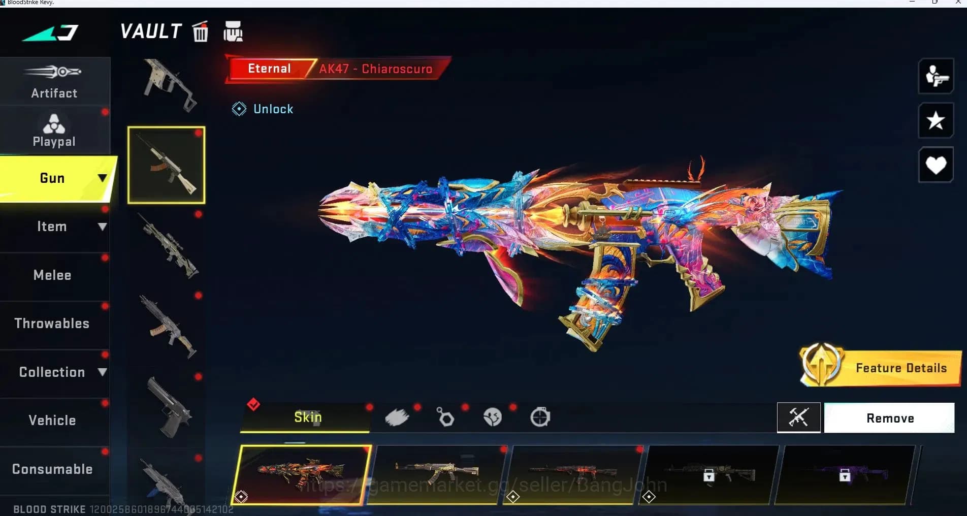 Blood Strike Accounts ASIA |ETHERNAL,AK47(LVL1),UMP45(LVL5)|ULTRA,M700,V image 6