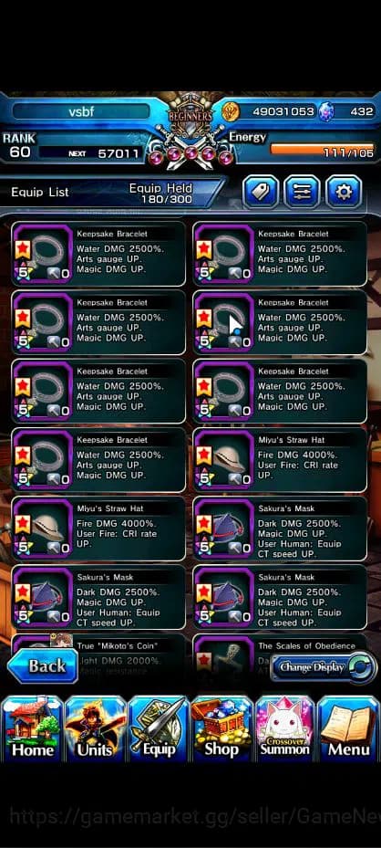 Grand Summoners Accounts Global|Rank 60|20 Ascend| ToumaTW,RimuruTW,MisakaT image 10